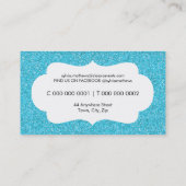 グリジーな名刺スパークリーグリッターターコイズ 名刺 (裏面)