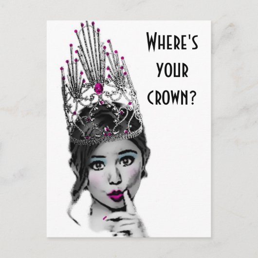 グリジーな女の子はがき ポストカード (正面)