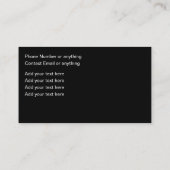 グリジーはっきりした美しいファッショントレンディー 名刺 (裏面)