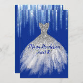 グリジーウィンターテーマッドスイート16誕生日招待状 招待状 (正面/裏面)