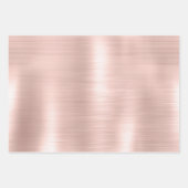 グリジーグラムガーリー赤面ピンクグリッター結婚ズ ラッピングペーパーシート (正面2)