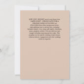 グリジーグラム婚約パーティ招待状予算 招待状 (裏面)