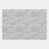 グリジーグラム金ゴールドグリッターストライプ ラッピングペーパーシート (正面2)