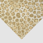 グリジーグラム金ゴールドグリッターレオパードプリント 薄葉紙 (詳細)