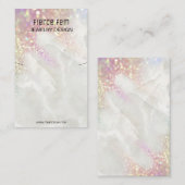 グリジーグリッターネックレス及びイヤリング表示カード 名刺 (正面/裏面)