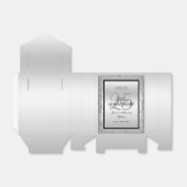 グリジーシルバー&ブラック25結婚周年 フェイバーボックス (折り畳みなし)