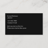 グリジージュエリーテーマアワビスタイル背景 名刺 (裏面)