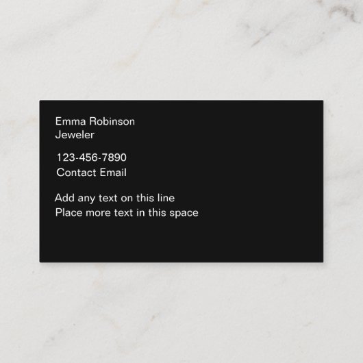 グリジージュエリーテーマアワビスタイル背景 名刺 (裏面)