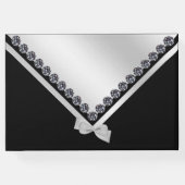 グリジーダイヤモンド&シルバーボウブライダルシャワー ゲストブック (裏面)