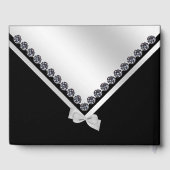 グリジーダイヤモンド&シルバーボウブライダルシャワー ゲストブック (裏面)