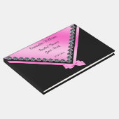 グリジーダイヤモンド&ピンクボウブライダルシャワー ゲストブック (コーナー)