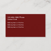 グリジートレンディーメイクアップファッション名刺 名刺 (裏面)