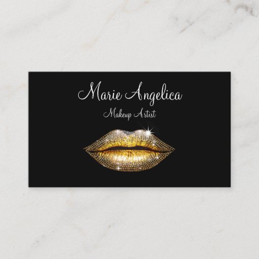 グリジートレンディーメイクアップファッション名刺 名刺 (正面)