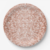 グリジーバラ金ゴールドグリッター誕生日 ペーパープレート (正面)