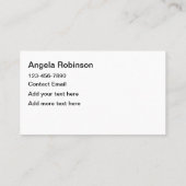 グリジー上品な髪の毛美しい名刺 名刺 (裏面)