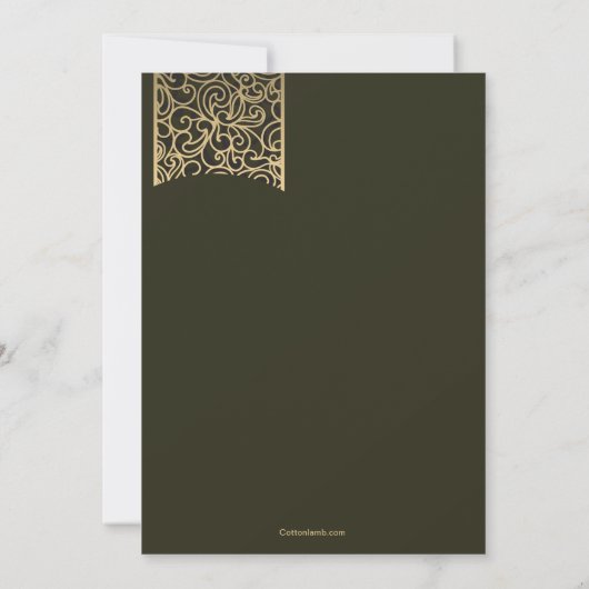 グリジー大学院卒業招待状 招待状 (裏面)