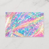 グリジー美しいヘア爪、 ネイルアポイントメント名刺 予約カード (裏面)