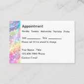 グリジー美しいヘア爪、 ネイルアポイントメント名刺 予約カード (正面)