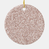 グリジー赤面ピンクグリッター金ゴールドまつ毛 セラミックオーナメント (裏面)