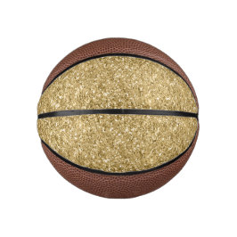 グリジー金ゴールドグラムグリッタースパークル ミニバスケットボール