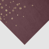 グリジー金ゴールドグラムブルガンディドット 薄葉紙 (詳細)