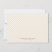 グリジー金ゴールドグリッターブライダルシャワー招待状-アイボリー 招待状 (裏面)