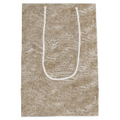 グリジー金ゴールドゼブラプリント ミディアムペーパーバッグ (裏面)