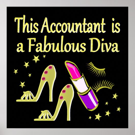 グリジー金ゴールド会計士デザイン ポスター (正面)