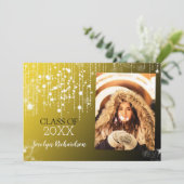 グリジー金ゴールド卒業写真のお知らせ 招待状 (スタンド正面)