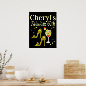 グリジー金ゴールド60th誕生日パーティー ポスター (キッチン)