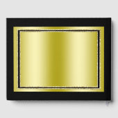 グリジー金ゴールド&ブラックフレーム100誕生日 ゲストブック (裏面)