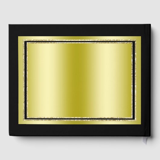 グリジー金ゴールド&ブラックフレーム100誕生日 ゲストブック (裏面)