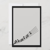 グリジー音楽ノート&マイクカラオケ誕生日 招待状 (裏面)