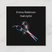 グリジー髪型リストアポイントメント名刺 スクエア名刺 (正面)