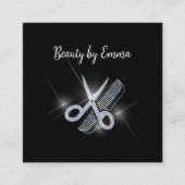 グリジー髪型リストアポイントメント名刺 スクエア名刺 (正面)