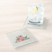 グリスсマスマグのコースター ガラスコースター (アングル)