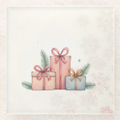 グリスсマスマグのコースター ガラスコースター (正面)