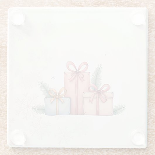 グリスсマスマグのコースター ガラスコースター (裏面)