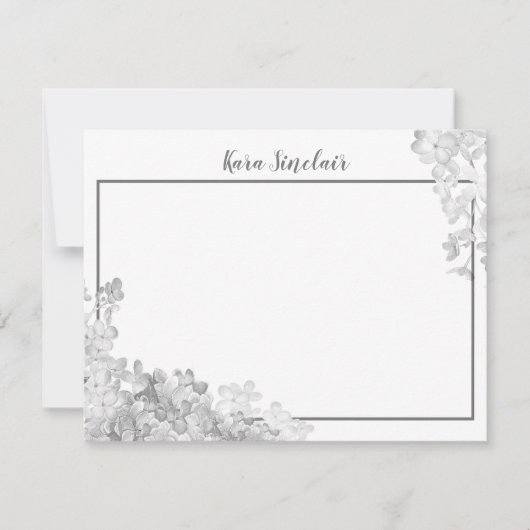 グリスお洒落ブロッサム ノートカード (正面)