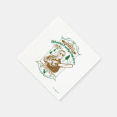 グリスウォルド家族クリスマスチェーンソーのグラフィック スタンダードカクテルナプキン (角)