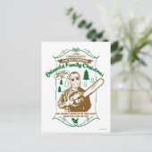 グリスウォルド家族クリスマスチェーンソーのグラフィック ポストカード (スタンド正面)