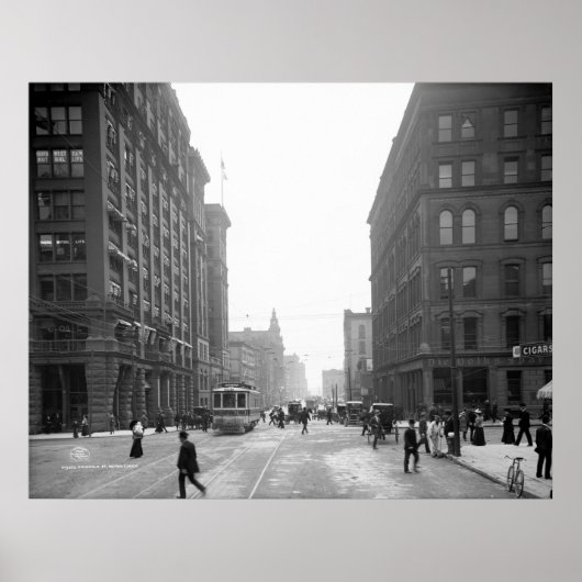 グリスウォルド通り、デトロイト: 1906 ポスター (正面)