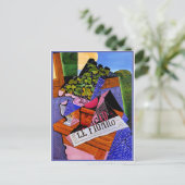 グリスゲラニウムのポット ポストカード (スタンド正面)