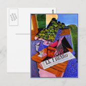 グリスゲラニウムのポット ポストカード (正面/裏面)