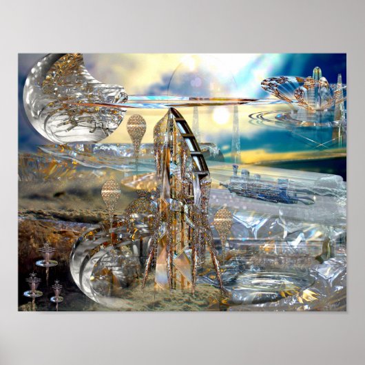 グリスサードステーションプリント ポスター (正面)