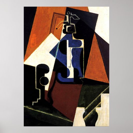 グリスセルツァーボトルとガラス ポスター (正面)