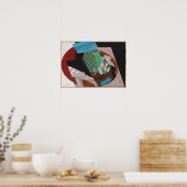 グリスチェッカーボードとトランプ ポスター (キッチン)