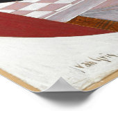 グリスチェッカーボードとトランプ ポスター (角)