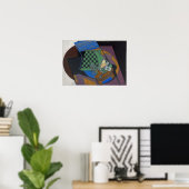 グリスチェッカーボードとトランプ ポスター (ホームオフィス)