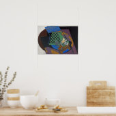 グリスチェッカーボードとトランプ ポスター (キッチン)